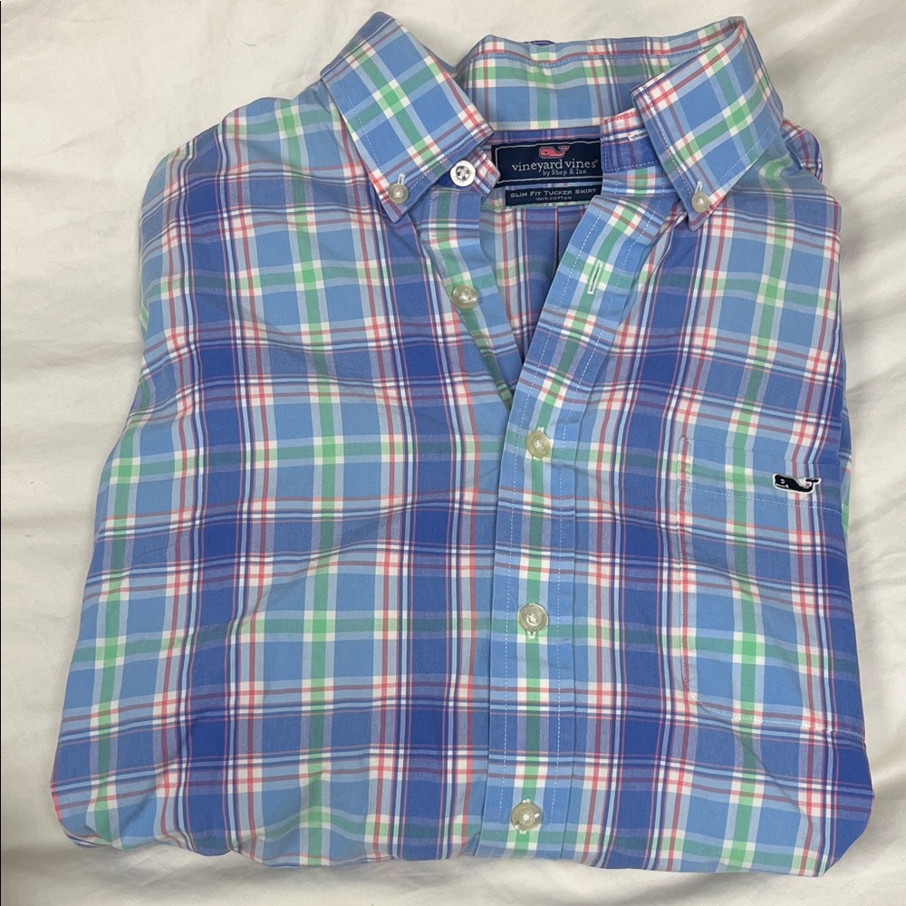 Vineyard Vines Men's Multicolor Plaid Shirt